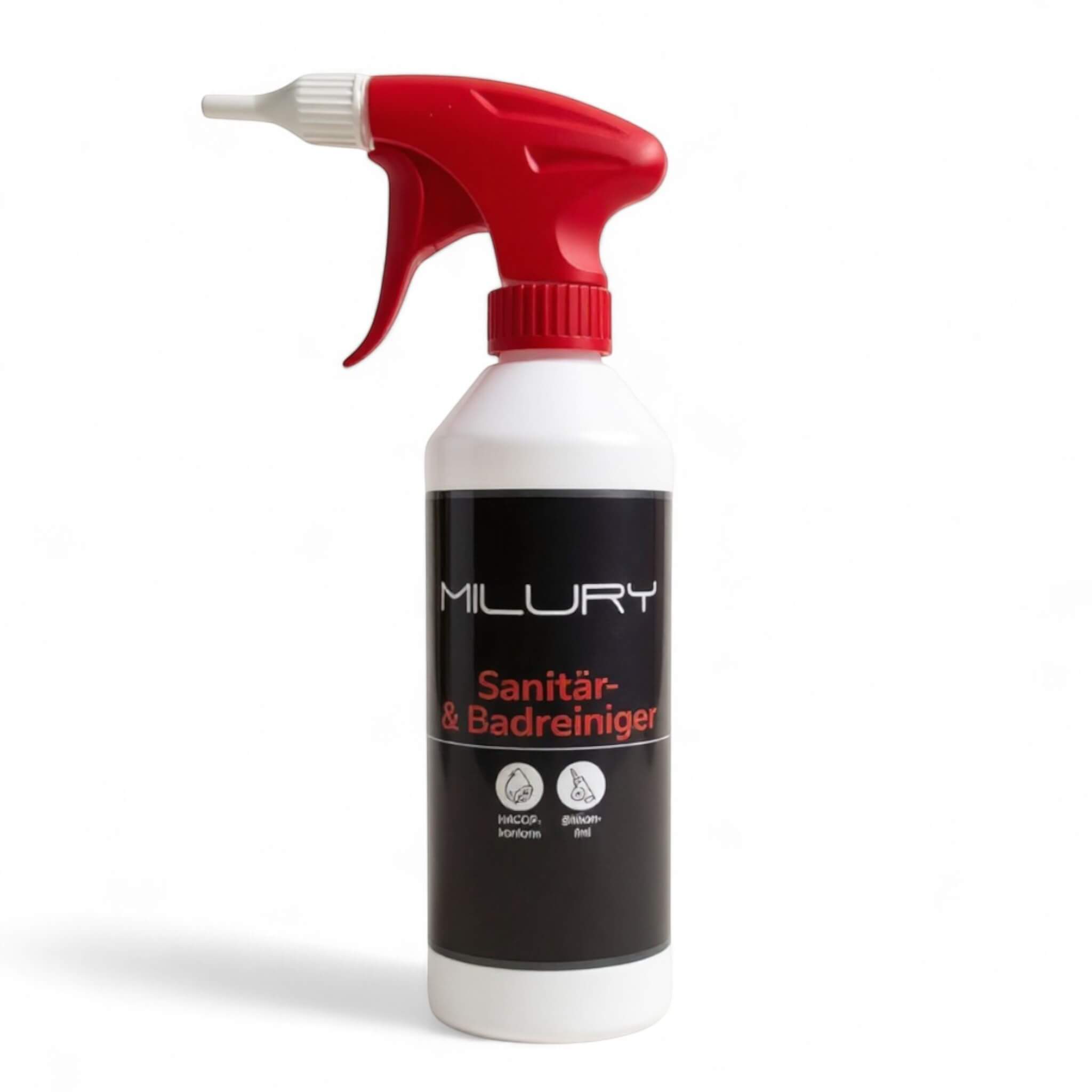 MILURY Sanitär- & Badreiniger Sprühflasche 500ml | Leer