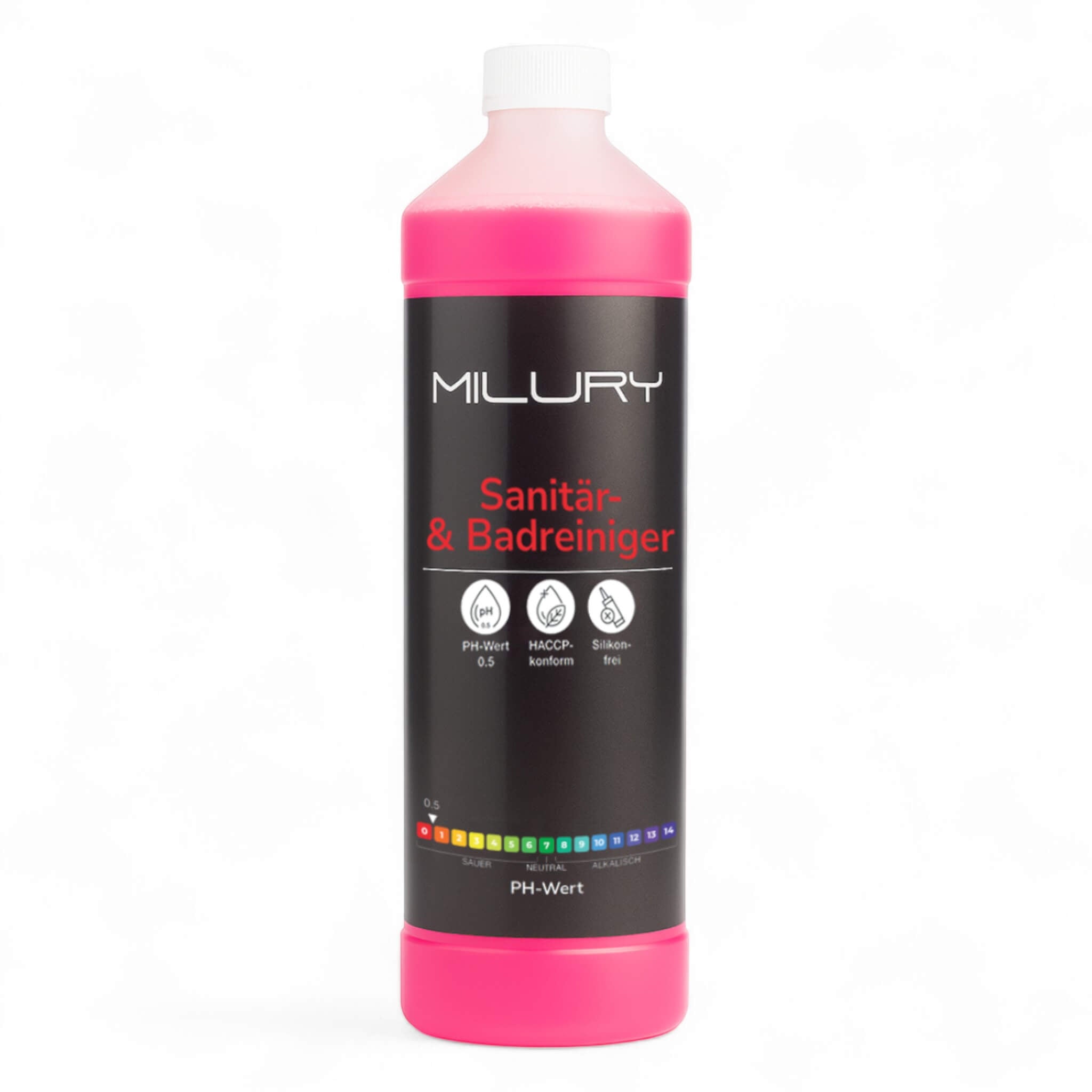 MILURY Sanitär- & Badreiniger mit Sprühflasche & Dosierkugel