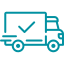 Ein schneller Lieferwagen als Icon.